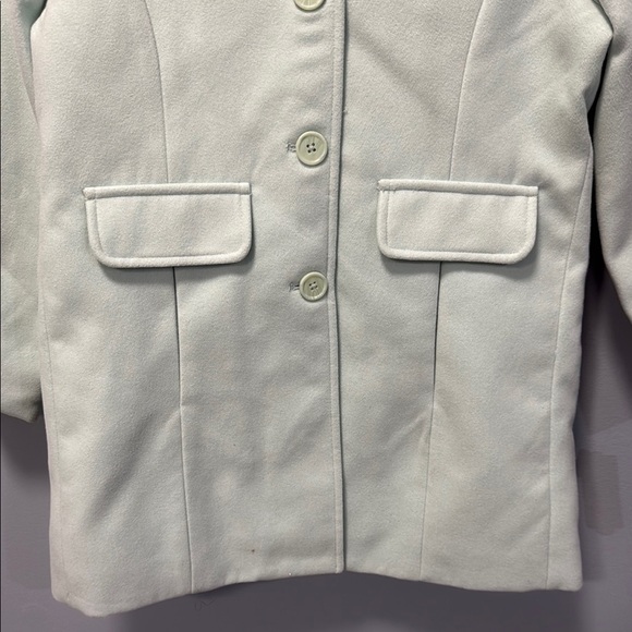 Cat & Jack Green Pea Coat with High Collar - Picture 2 of 16